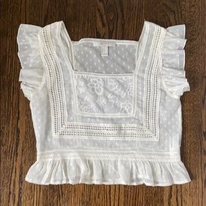 White Forever 21 Blouse